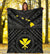 Hawaii Premium Blanket - Hawaii Kanaka Maoli And Map ( Black) - Polynesian Pride