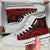 New Caledonia High Top Canvas Shoes - Red Tentacle Turtle - Polynesian Pride