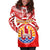 Tahiti Rugby Women Hoodie Dress Polynesian Coat Of Arms and Flag - Polynesian Pride