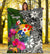 Tonga Premium Blanket - Turtle Plumeria Banana Leaf - Polynesian Pride