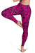 Polynesian Kakau Turtle Pink Hawaii Women's Leggings AH - Polynesian Pride