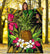 Hawaii Tropical Flowers Pineapple Premium Blanket - Polynesian Pride