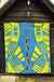 Palau Premium Quilt - Palau Seal Polynesian Yellow Tattoo - Polynesian Pride