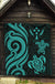 Kosrae Premium Quilt - Turquoise Tentacle Turtle - Polynesian Pride