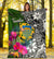 Tuvalu Premium Blanket - Turtle Plumeria Banana Leaf - Polynesian Pride