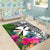 Wallis And Futuna Area Rug - Turtle Plumeria Banana Leaf - Polynesian Pride