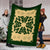 Hawaii Premium Blanket - Hawaiian Quilt Plumeria Medallion Green Premium Blanket - AH - Polynesian Pride