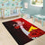 Tokelau Polynesian Area Rug - Coat Of Arm With Hibiscus - Polynesian Pride