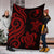 Yap Micronesian Premium Blanket - Red Tentacle Turtle - Polynesian Pride