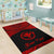 Hawaii Polynesian Custom Personalised Area Rug - Hawaii Pride Red Version - Polynesian Pride