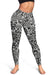 Polynesian Kakau Turtle White Hawaii Women's Leggings AH - Polynesian Pride