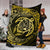 Hawaiian Turtle Polynesian Yellow Premium Blanket - Polynesian Pride