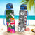 Fiji Custom Personalised Hydro Tracking Bottle White - Turtle Plumeria Banana Leaf - Polynesian Pride