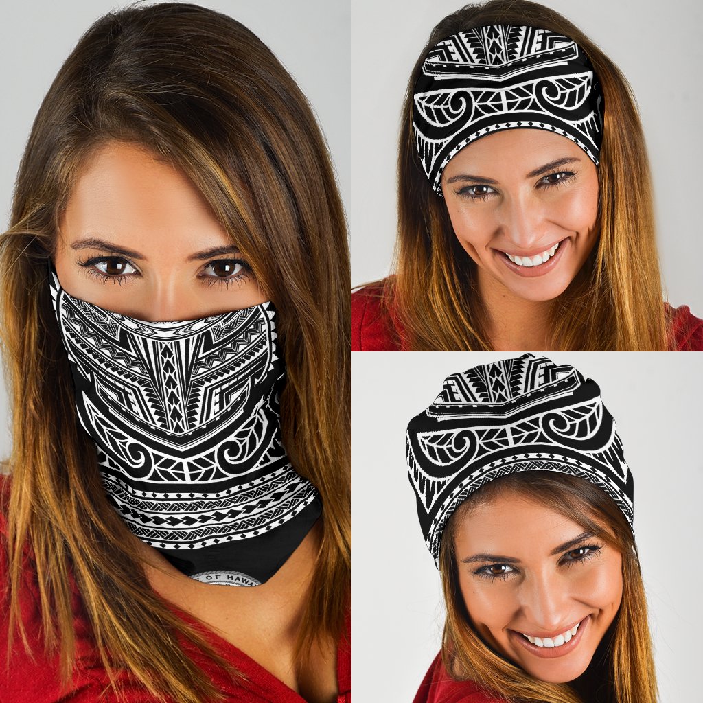 Hawaii State Bandana 3-Pack Nation Warrior White One Size White - Polynesian Pride