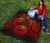 American Samoa Polynesian Premium Quilt - American Samoa Seal Turtle Manta Ray Red Style - Polynesian Pride