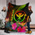 Polynesian Hawaii Kanaka Maoli Polynesian Premium Blanket - Hibiscus and Banana Leaves - Polynesian Pride