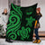 Marshall Islands Premium Blanket - Tentacle Turtle Green - Polynesian Pride