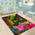 Fiji Polynesian Area Rug - Hibiscus and Banana Leaves - Polynesian Pride