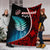 Aotearoa Rugby Black Maori Premium Blanket Kiwi and Silver Fern New Zealand - Polynesian Pride