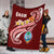 Guam Premium Blanket - Guam Seal Polynesian Patterns Plumeria (Red) - Polynesian Pride