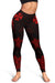 Wallis and Futuna Women's Leggings - Red Tentacle Turtle - Polynesian Pride