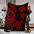 Wallis and Futuna Premium Blanket - Red Tentacle Turtle - Polynesian Pride