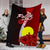 Palau Polynesian Premium Blanket - Coat Of Arm With Hibiscus - Polynesian Pride