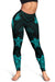 New Caledonia Women's Leggings - Turquoise Tentacle Turtle - Polynesian Pride