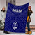 Guam Premium Blanket - Guam Seal With Polynesian Tattoo Style (Blue) - Polynesian Pride