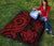 Tahiti Polynesian Premium Quilt - Red Tentacle Turtle - Polynesian Pride