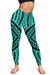 Polynesian Tradition Turquoise Hawaii Women's Leggings AH - Polynesian Pride