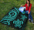 Northern Mariana Islands Premium Quilt - Turquoise Tentacle Turtle - Polynesian Pride