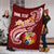 Tonga Personalised Premium Blanket - Tonga Coat Of Arms With Polynesian Patterns - Polynesian Pride