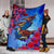 Guam Premium Blanket - KoKo Bird With Map - Polynesian Pride