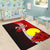 Palau Polynesian Area Rug - Coat Of Arm With Hibiscus - Polynesian Pride