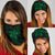 Hawaii Turtle Map Polynesian Bandana 3-Pack - Green One Size Black - Polynesian Pride