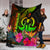 Vanuatu Polynesian Premium Blanket - Hibiscus and Banana Leaves - Polynesian Pride