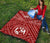 Tonga Personalised Premium Quilt - Tonga Seal With Polynesian Tattoo Style (Red) - Polynesian Pride