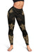 New Caledonia Women's Leggings - Gold Tentacle Turtle - Polynesian Pride