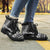 Nauru Leather Boots - Polynesian Black Chief Version - Polynesian Pride