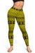 Polynesian Tattoo Tribal Yellow Hawaii Women's Leggings AH - Polynesian Pride