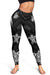 New Caledonia Women's Leggings - White Tentacle Turtle - Polynesian Pride