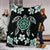 Hawaiian Greenie Turtle Plumeria Blanket - Polynesian Pride