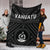 Vanuatu Premium Blanket - Vanuatu Seal With Polynesian Tattoo Style - Polynesian Pride