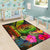 American Samoa Polynesian Personalised Area Rug - Hibiscus and Banana Leaves - Polynesian Pride