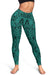 Polynesian Lauhala Mix Turquoise Hawaii Women's Leggings AH - Polynesian Pride