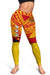 Papua New Guinea Rugby Women Leggings PNG - The Kumuls Yellow - Polynesian Pride