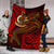 Vanuatu Polynesian Premium Blanket - Red Shark Polynesian Tattoo - Polynesian Pride