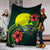 Palau Polynesian Premium Blanket - Green Turtle Hibiscus - Polynesian Pride