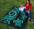 Samoa Premium Quilt - Turquoise Tentacle Turtle - Polynesian Pride